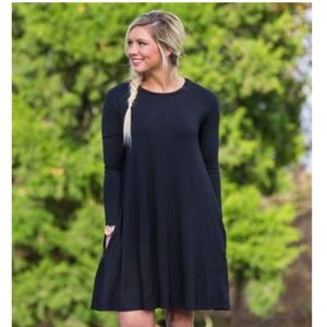 PIKO Swing Dress – Black – Size Small